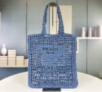 Prada Raffia fiber tote bag 7 colors 1BG393 size: 38*36*3cm - Image 7