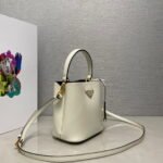 Prada Panier Plain cowhide Bucket bag white size: 15*16*9.5cm - Image 5