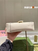 GUCCI / GG marmont cowhide cream white size: 26*14m - Image 7