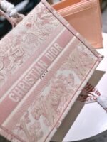 Dior presbyopia embroidery tote pink size mini: 20cm S: 26cm M: 35cm L: 41cm - Image 2