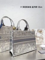 Dior Jacquard pattern Book Tote bag 3 size: 26cm/36cm/42cm - Image 2