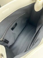 YSL NIKI Wrinkled retro oil wax skin Shoulder and backbody tote bag white 577999 size: 33*27*11.5 cm - Image 5