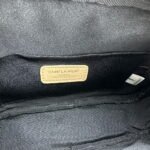 YSL MONOGRAM SAINT LAURENT LOU quilted leather camera bag khaki with gold hardware 520534 size: 23*16*6CM - Image 9
