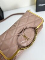 YSL23 New arrival Handbag Crossbody bag Leather pink 71314 size: 25*20cm - Image 2