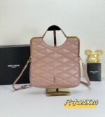 YSL23 New arrival Handbag Crossbody bag Leather pink 71314 size: 25*20cm - Image 3