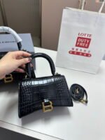 Balenciaga hourglass crocodile with gold buckle size: 23*9*15cm/20*8*12cm
