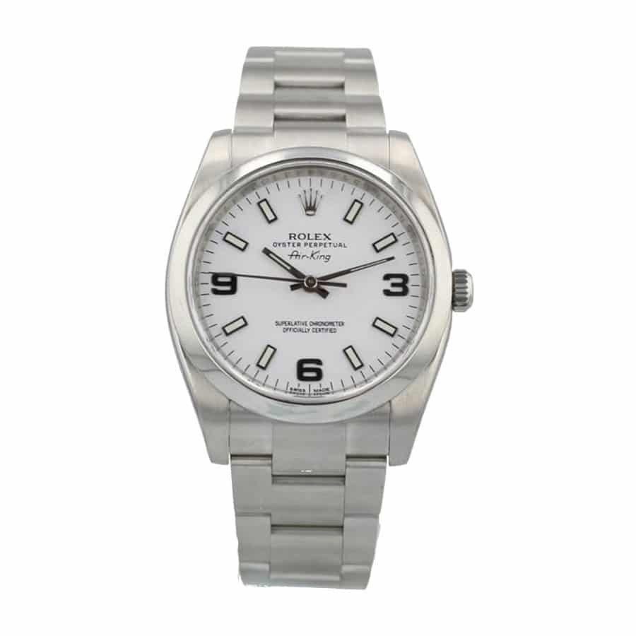 rolex-air-king-stainless-steel-114200.jpg Rolex Air King Stainless Steel White Dial 114200 - Image 1