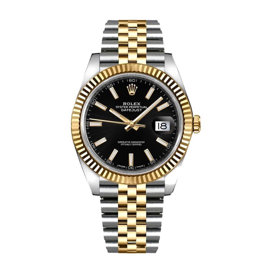 rolex-datejust-126333-41mm-yellow-gold-steel-black-dial.jpg Rolex Datejust 126333 Yellow Gold & Steel Black Dial Jubilee - Image 1