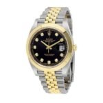 Rolex Datejust Black Diamond Dial Steel Yellow Gold 126303BKDJ Jubilee - Image 2