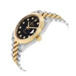 Rolex Datejust Black Diamond Dial Steel Yellow Gold 126303BKDJ Jubilee - Image 7