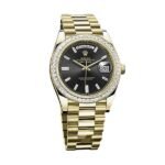 Rolex Day-Date 228398TBR Yellow Gold & Diamonds Black Dial - Image 2