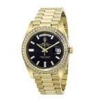 Rolex Day-Date 228398TBR Yellow Gold & Diamonds Black Dial - Image 3