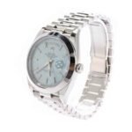 Rolex Day Date Ice Blue Baguette Dial Platinum Presidential 228206 - Image 2