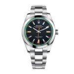 Rolex Milgauss Black Dial Green Crystal M116400GV-0001 Oyster