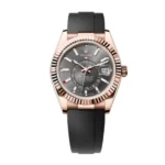 Rolex Sky-Dweller 326935-0007 SRO Automatic Everose Rhodium Dial Rubber Strap