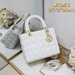 Dior my lady Five-checked sheepskin Shoulder handbag size: 24*11*20cm